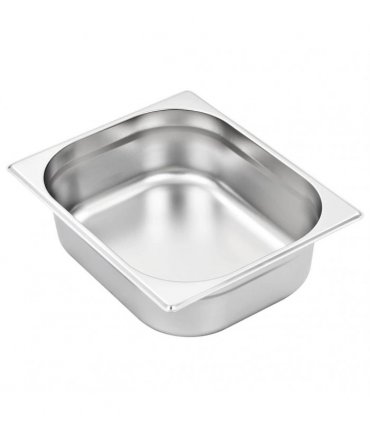 vidaXL Gastronorm Containers 4 pcs GN 1/2 100 mm Stainless Steel — Size: 325 x 265 x 100 mm