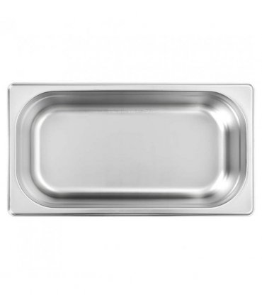 vidaXL Gastronorm Containers 8 pcs GN 1/3 100 mm Stainless Steel — Size: 325 x 176 x 100 mm