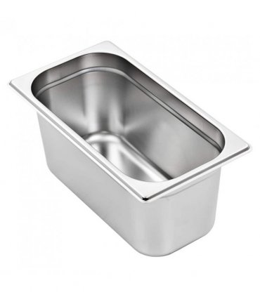 vidaXL Gastronorm Containers 4 pcs GN 1/3 150 mm Stainless Steel — Size: 325 x 176 x 150 mm