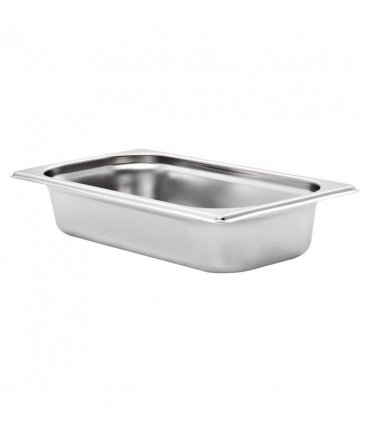 vidaXL Gastronorm Containers 8 pcs GN 1/3 65 mm Stainless Steel — Size: 325 x 176 x 65 mm