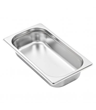 vidaXL Gastronorm Containers 8 pcs GN 1/3 65 mm Stainless Steel — Size: 325 x 176 x 65 mm