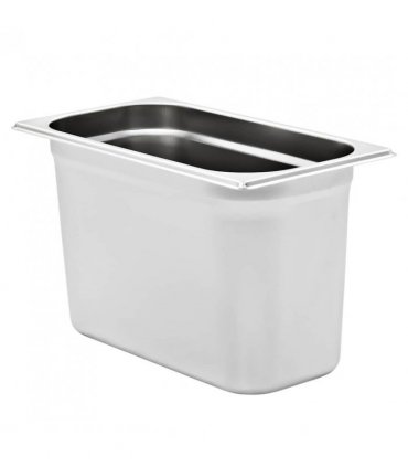 vidaXL Gastronorm Containers 4 pcs GN 1/3 200 mm Stainless Steel — Size: 325 x 176 x 200 mm