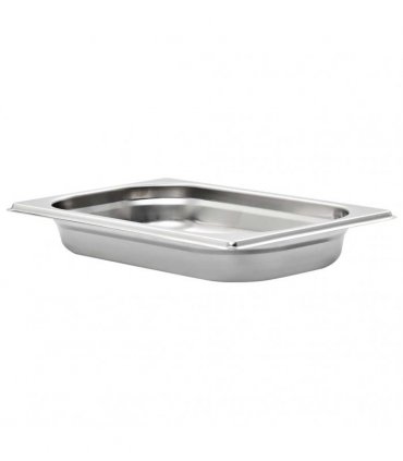 vidaXL Gastronorm Containers 12 pcs GN 1/4 40 mm Stainless Steel — Size: 265 x 162 x 40 mm