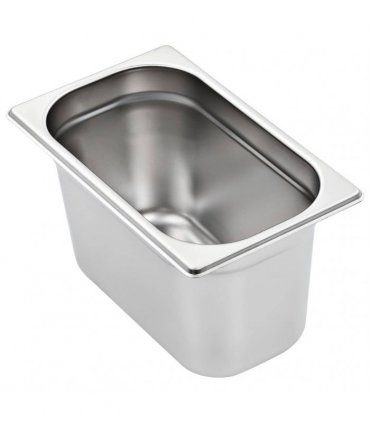 vidaXL Gastronorm Containers 4 pcs GN 1/4 150 mm Stainless Steel — Size: 265 x 162 x 150 mm