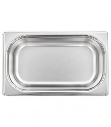 vidaXL Gastronorm Containers 8 pcs GN 1/4 65 mm Stainless Steel — Size: 265 x 162 x 65 mm