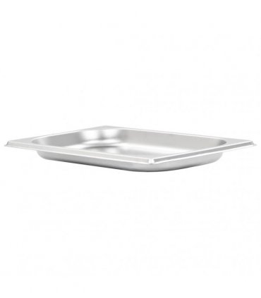vidaXL Gastronorm Containers 12 pcs GN 1/4 20 mm Stainless Steel — Size: 265 x 162 x 20 mm