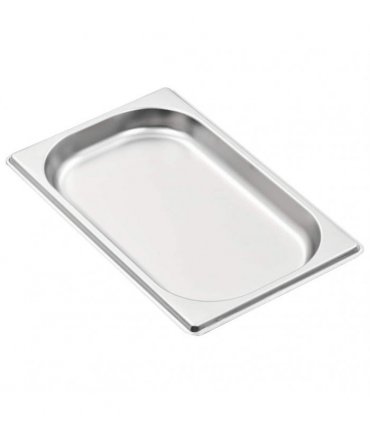 vidaXL Gastronorm Containers 12 pcs GN 1/4 20 mm Stainless Steel — Size: 265 x 162 x 20 mm