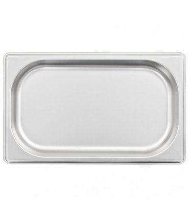 vidaXL Gastronorm Containers 12 pcs GN 1/4 20 mm Stainless Steel — Size: 265 x 162 x 20 mm