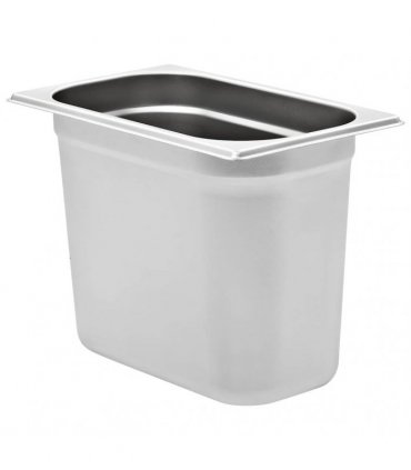 vidaXL Gastronorm Containers 4 pcs GN 1/4 200 mm Stainless Steel — Size: 265 x 162 x 200 mm