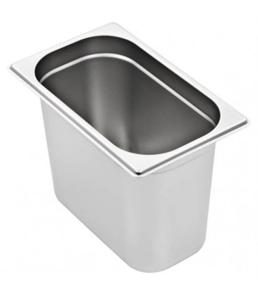 vidaXL Gastronorm Containers 4 pcs GN 1/4 200 mm Stainless Steel — Size: 265 x 162 x 200 mm