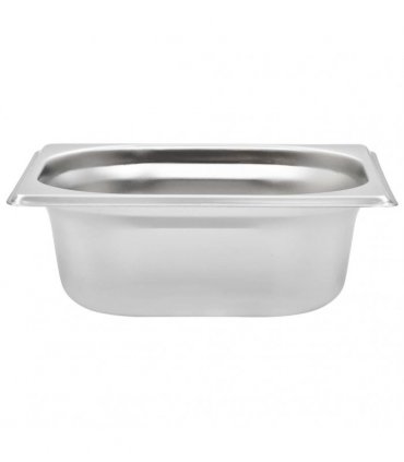 vidaXL Gastronorm Containers 12 pcs GN 1/6 65 mm Stainless Steel — Size: 176 x 162 x 65 mm