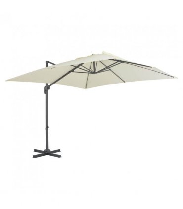 vidaXL Garden Parasol with Portable Base Sand — V0672022441