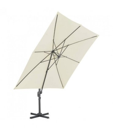 vidaXL Garden Parasol with Portable Base Sand — V0672022441