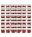 vidaXL Glass Jam Jars with Silver Lids 48 pcs 110 ml