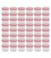 vidaXL Glass Jam Jars with White and Red Lids 48 pcs 110 ml