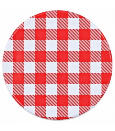 vidaXL Glass Jam Jars with White and Red Lids 48 pcs 110 ml