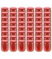 vidaXL Glass Jam Jars with Red Lid 48 pcs 230 ml