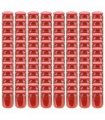 vidaXL Glass Jam Jars with Red Lid 96 pcs 230 ml