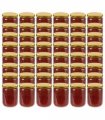 vidaXL Glass Jam Jars with Gold Lid 48 pcs 230 ml