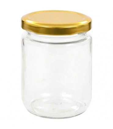 vidaXL Glass Jam Jars with Gold Lid 48 pcs 230 ml