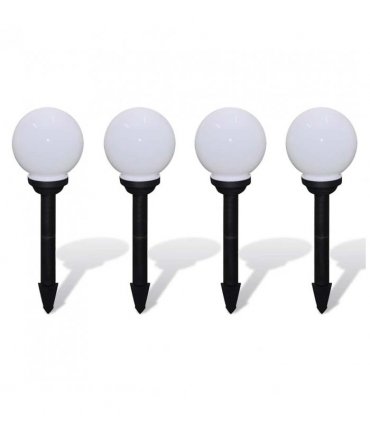 vidaXL Outdoor Pathway Lamps 4 pcs LED 15 cm with Ground Spike
