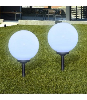vidaXL Outdoor Pathway Lamps 2 pcs LED 30 cm with Ground Spike