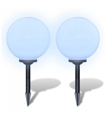 vidaXL Outdoor Pathway Lamps 2 pcs LED 30 cm with Ground Spike