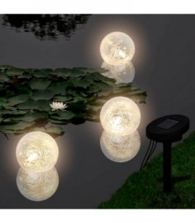 Solar Bowl 3 LED Floating Ball Light for Pond Swimming Pool