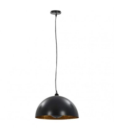 vidaXL Ceiling Lamps 2 pcs Black and Gold Semi-spherical 40 cm E27