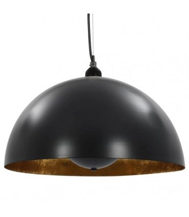 vidaXL Ceiling Lamps 2 pcs Black and Gold Semi-spherical 40 cm E27