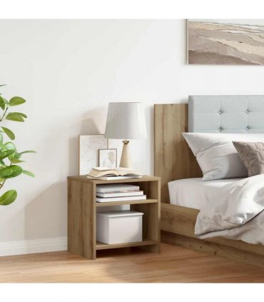 vidaXL Bedside Cabinet Aritisian Oak 40x30x40 cm Engineered Wood