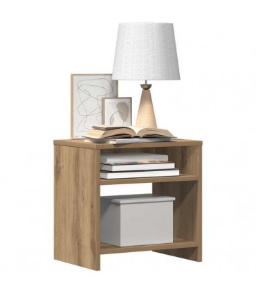 vidaXL Bedside Cabinet Aritisian Oak 40x30x40 cm Engineered Wood