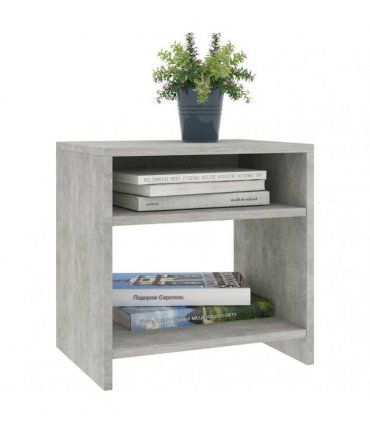 vidaXL Bedside Cabinet Concrete Grey 40x30x40 cm Engineered Wood