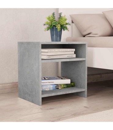 vidaXL Bedside Cabinets 2 pcs Concrete Grey 40x30x40 cm Engineered Wood