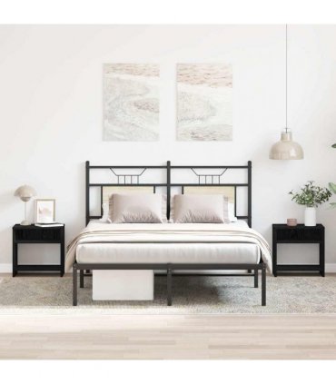vidaXL Bedside Cabinets 2 pcs Black Oak 40x30x40 cm Engineered Wood