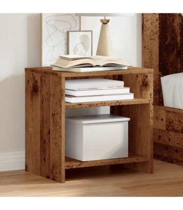 vidaXL Bedside Cabinets 2 pcs Old Wood 40x30x40 cm Engineered Wood