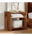 vidaXL Bedside Cabinets 2 pcs Old Wood 40x30x40 cm Engineered Wood