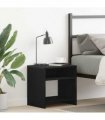 vidaXL Bedside Cabinet Black Oak 40x30x40 cm Engineered Wood