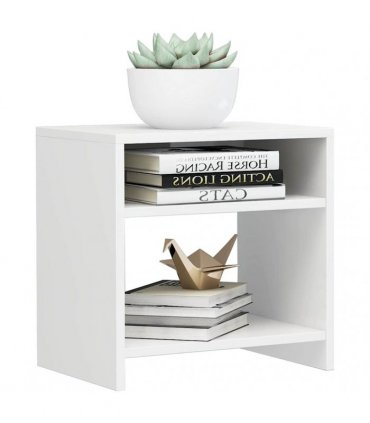 vidaXL Bedside Cabinets 2 pcs High Gloss White 40x30x40 cm Engineered Wood