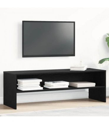 vidaXL TV Cabinet Black Oak 120x40x40 cm Engineered Wood