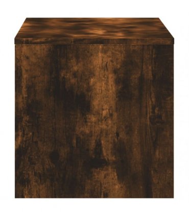 vidaXL TV Cabinet Smoked Oak 120x40x40 cm Engineered Wood