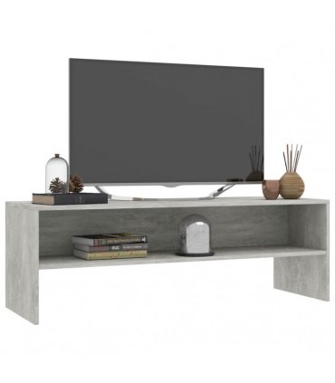 vidaXL TV Cabinet Concrete Grey 120x40x40 cm Engineered Wood