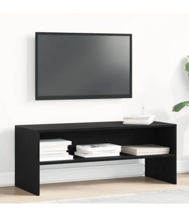 vidaXL TV Cabinet Black Oak 100x40x40 cm Engineered Wood