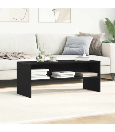 vidaXL TV Cabinet Black Oak 100x40x40 cm Engineered Wood