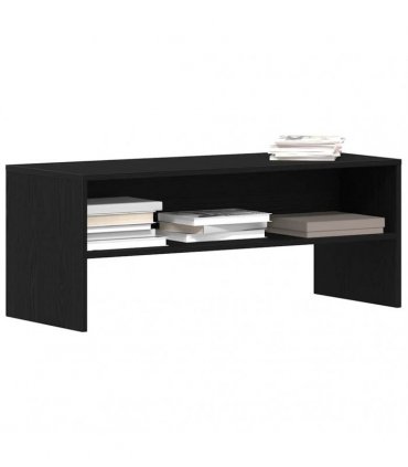vidaXL TV Cabinet Black Oak 100x40x40 cm Engineered Wood