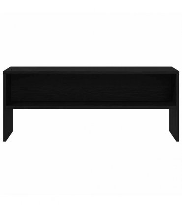 vidaXL TV Cabinet Black Oak 100x40x40 cm Engineered Wood