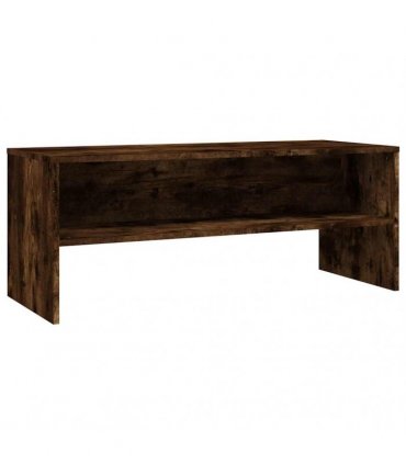 vidaXL TV Cabinet Smoked Oak 100x40x40 cm Engineered Wood