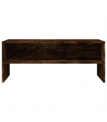 vidaXL TV Cabinet Smoked Oak 100x40x40 cm Engineered Wood