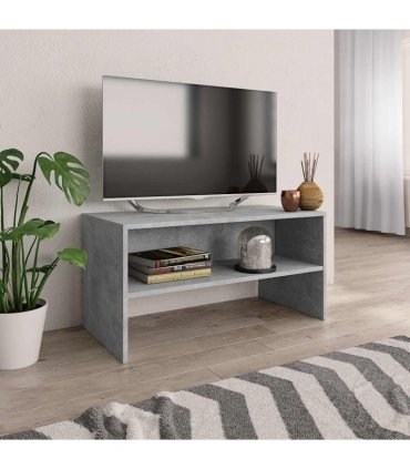 vidaXL TV Cabinet Concrete Grey 80x40x40 cm Engineered Wood