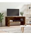 vidaXL TV Cabinet Smoked Oak 80x40x40 cm Engineered Wood